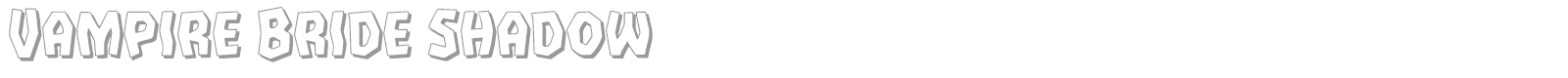 Vampire Bride font preview
