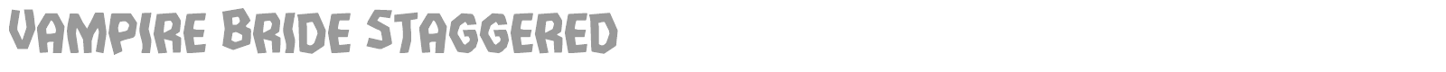 Vampire Bride font preview