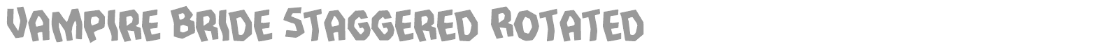 Vampire Bride font preview