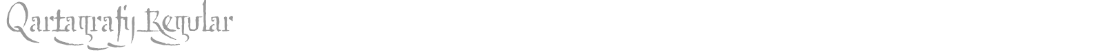 Qartagrafy font preview