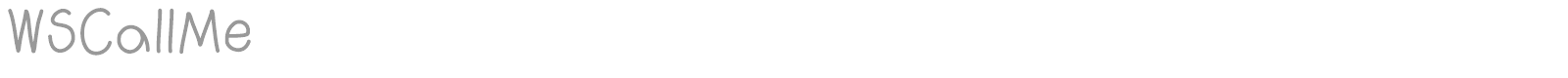 WS Call Me font preview