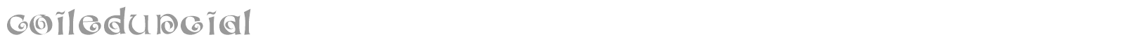 Coiled Uncial font preview