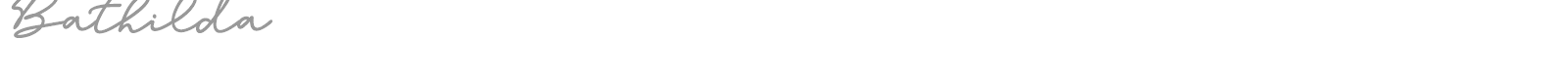 Bathilda font preview