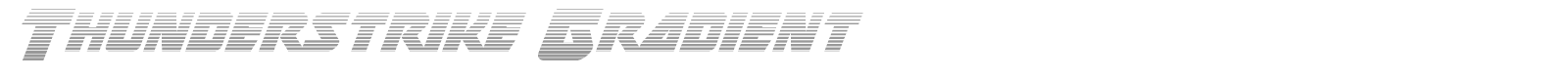 Thunderstrike font preview