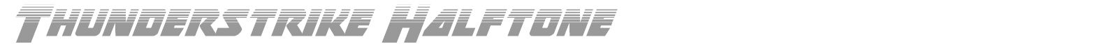 Thunderstrike font preview
