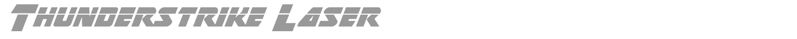 Thunderstrike font preview