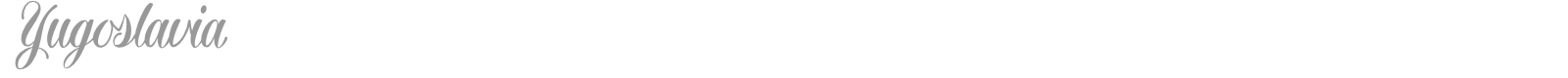 Yugoslavia font preview