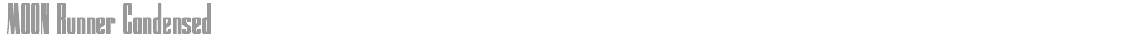 Moon Runner font preview