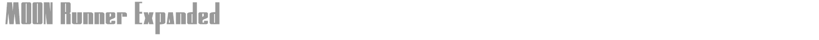 Moon Runner font preview