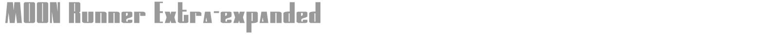 Moon Runner font preview