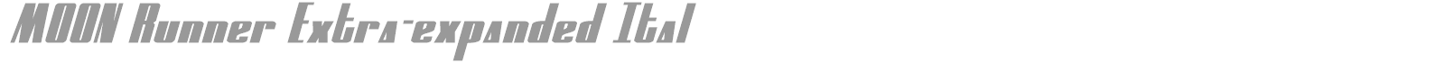 Moon Runner font preview