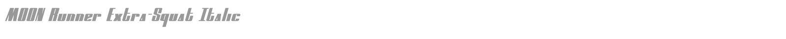 Moon Runner font preview