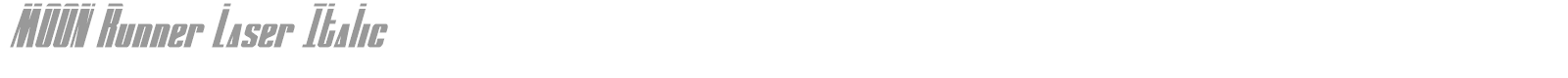 Moon Runner font preview