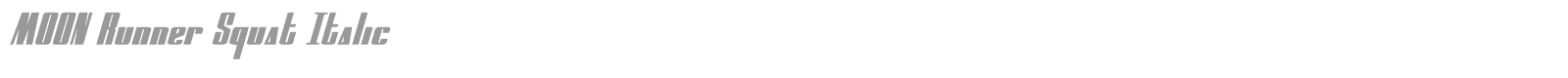 Moon Runner font preview