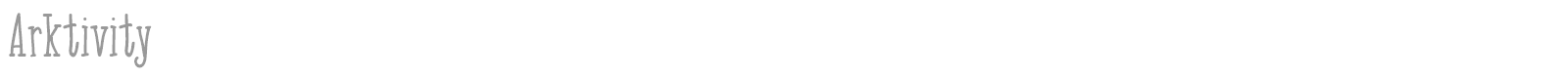 Arktivity font preview