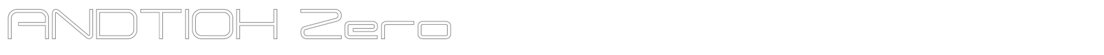 Andtioh Zero font preview