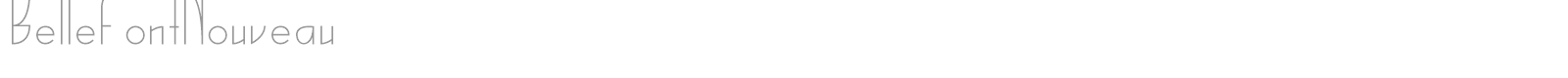 Belle Font Nouveau font preview