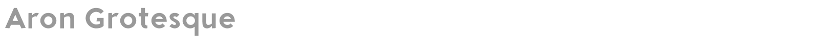 Aron Grotesque font preview