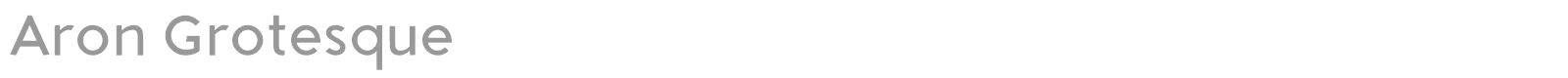 Aron Grotesque font preview