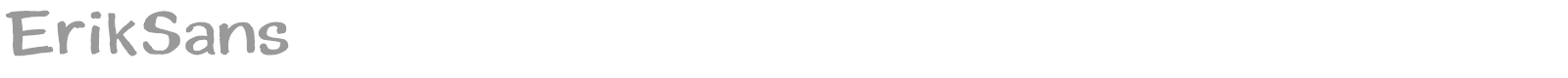 Erik Sans font preview