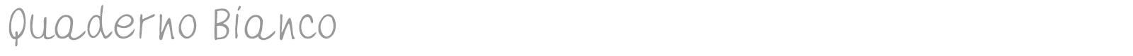 Quaderno Bianco font preview