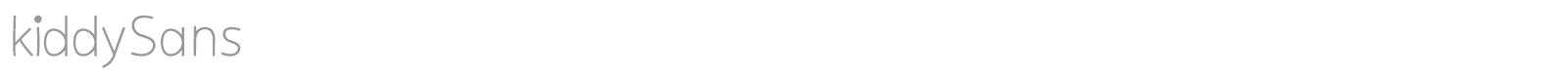 Kiddy Sans font preview