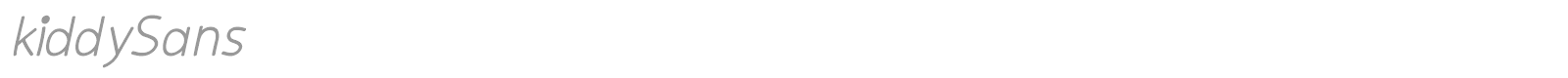 Kiddy Sans font preview