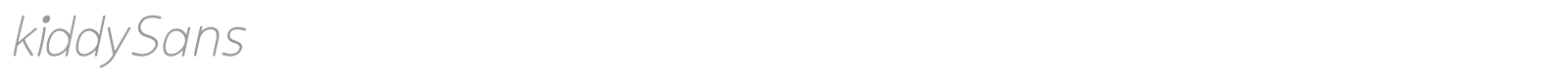 Kiddy Sans font preview