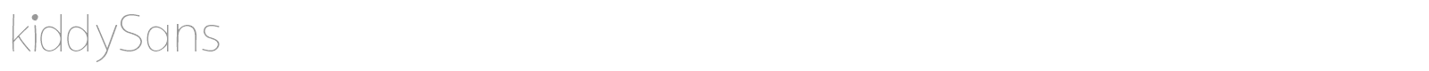 Kiddy Sans font preview