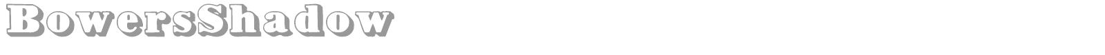 Bower Shadow font preview