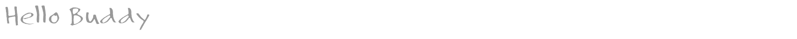 Hello Buddy font preview