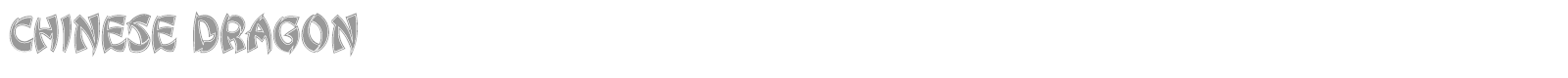 Chinese Dragon font preview