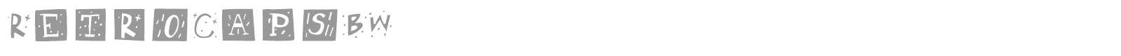 RetroCaps font preview