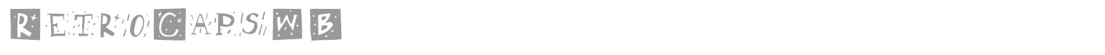RetroCaps font preview