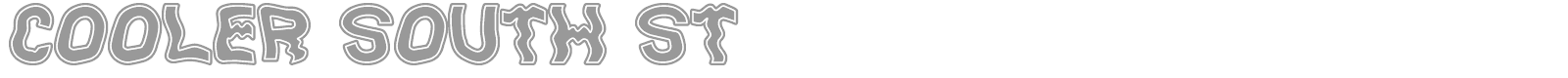 Cooler South font preview