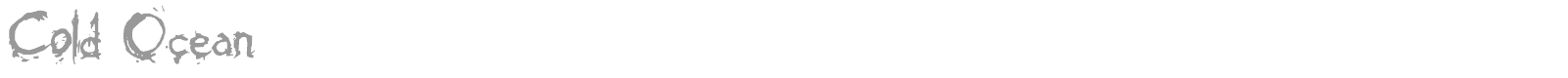 Cold Ocean font preview