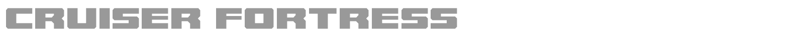 Cruiser Fortress font preview