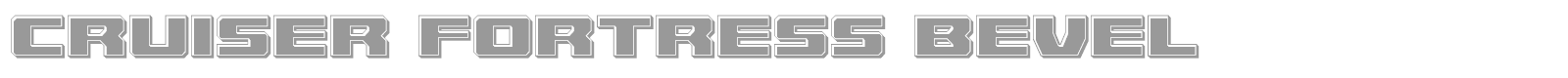 Cruiser Fortress font preview