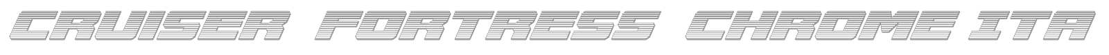 Cruiser Fortress font preview