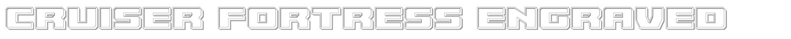 Cruiser Fortress font preview