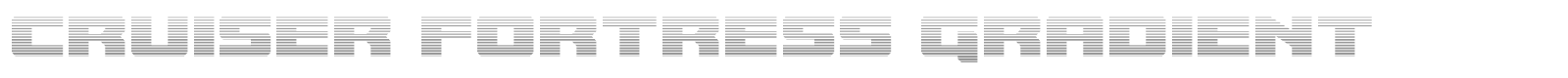 Cruiser Fortress font preview