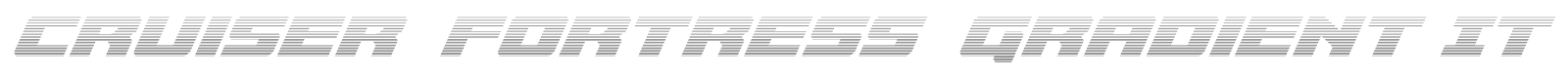 Cruiser Fortress font preview