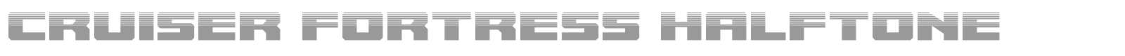 Cruiser Fortress font preview