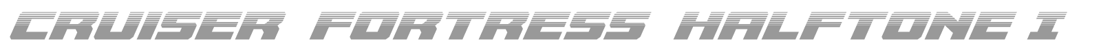 Cruiser Fortress font preview