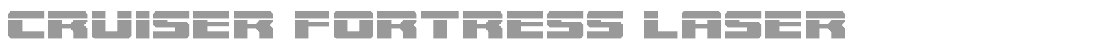 Cruiser Fortress font preview