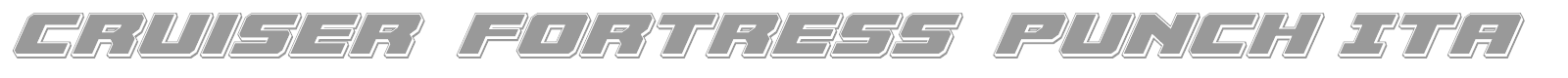 Cruiser Fortress font preview