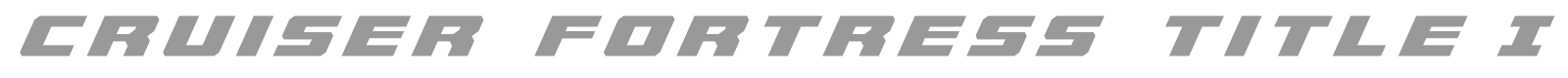 Cruiser Fortress font preview