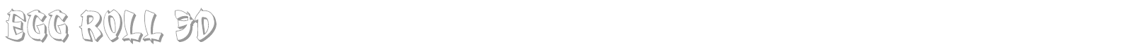 Egg Roll font preview