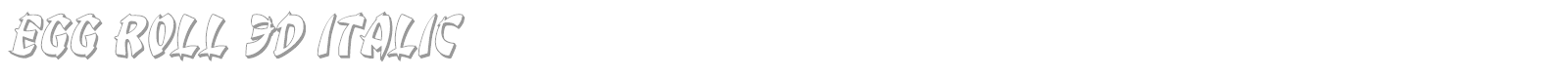 Egg Roll font preview