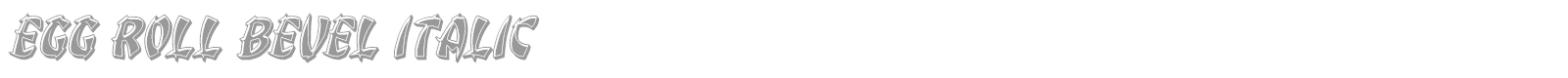 Egg Roll font preview